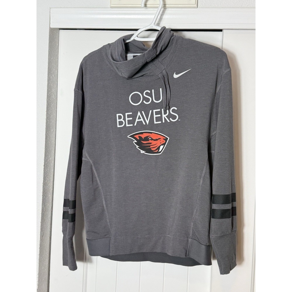 EUC Nike Dri Fit Women's Oregon State Beavers High Neck Sweatshirt OSU Sz Medium - Picture 1 of 6